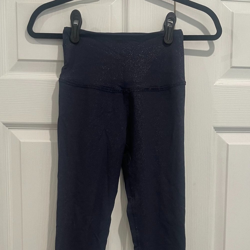 Beyond Yoga Navy Glitter Leggings
